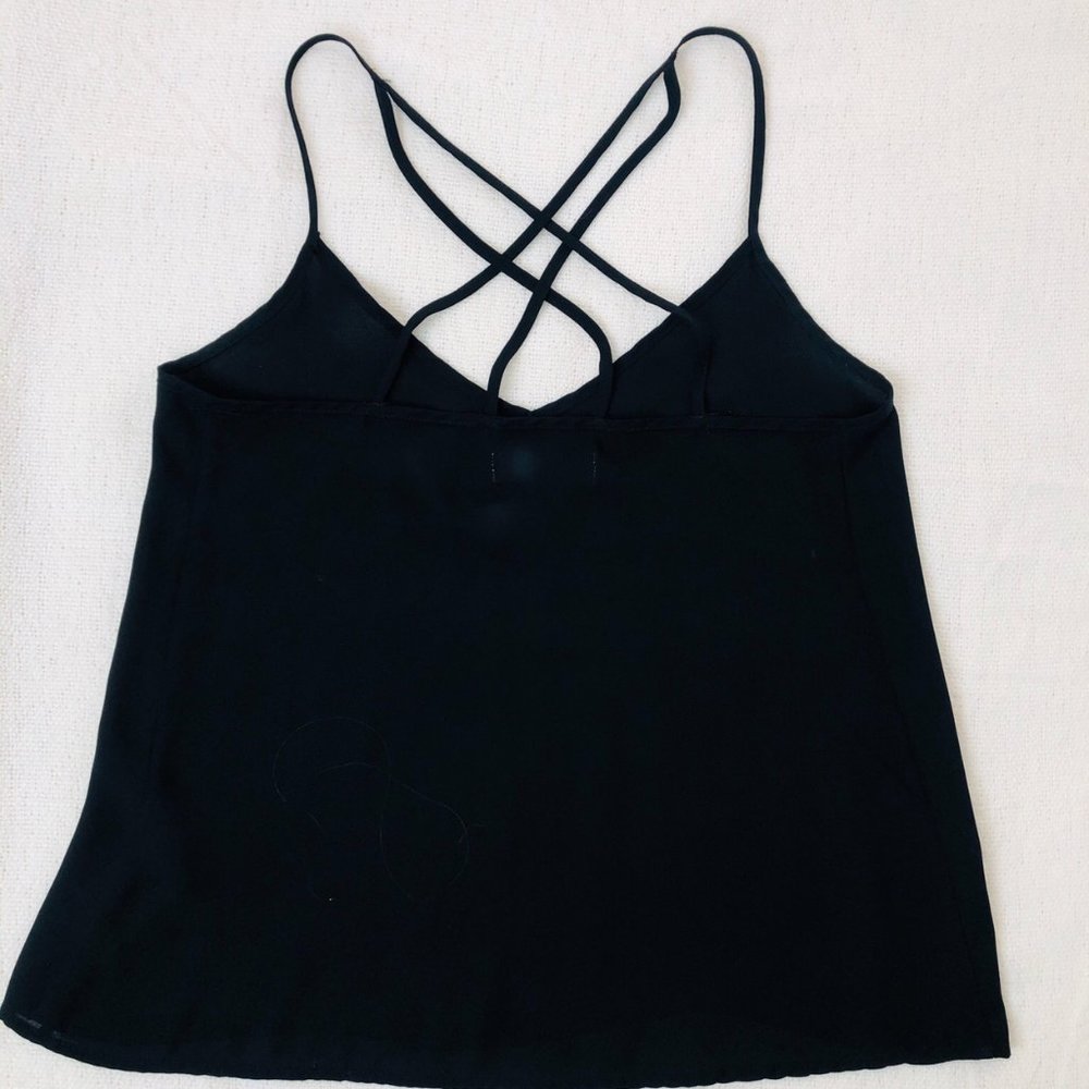 Black Basic Chiffon Blouse